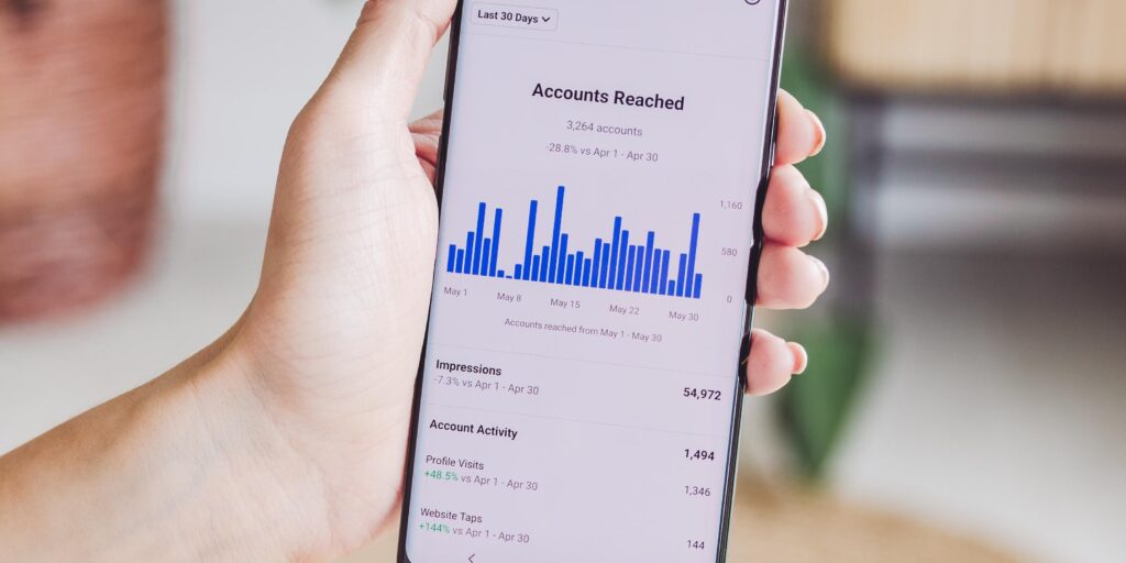 Instagram Reels analytics showing low reach and engagement